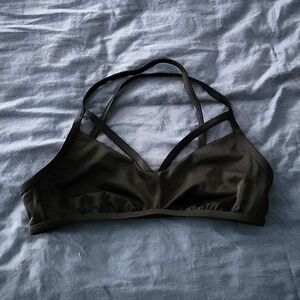 EUC Strappy Black Bikini Top